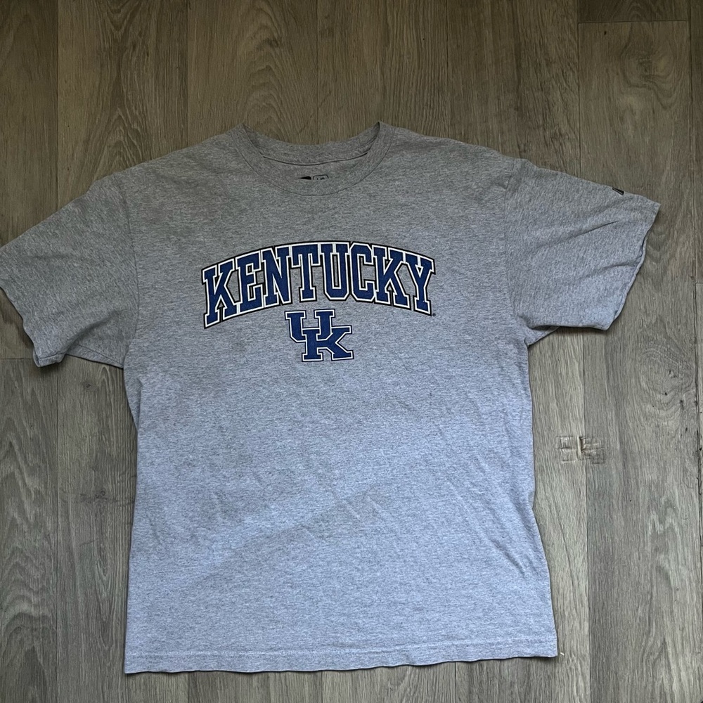 Russell Athletic Gray T-Shirt with Blue Print